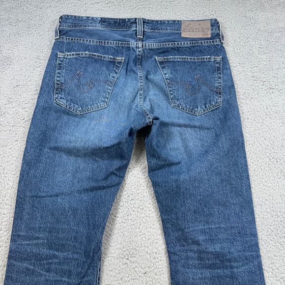 AG Adriano Goldschmied The Matchbox Slim Straight Mens 32x33 Jeans Blue - Picture 9 of 11